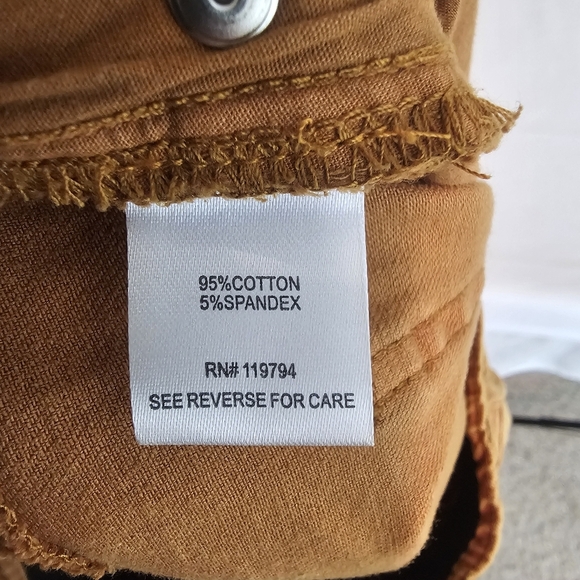 NWOT T.E By Tracy Evans Wide Leg Caramel Denim Jeans - Picture 10 of 11